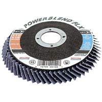 Disque &agrave; lamelles flexible PowerBlend FLX, 4-1/2" x 7/8", Type 27, Grain Z60, Alumine de zirconium Haskins Industrial Inc.