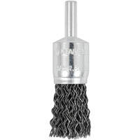 Brosse &agrave; fils cr&ecirc;p&eacute;s mont&eacute;e sur mandrin E050-20, 1/2", Fils 0,02", Tige 1/4" Haskins Industrial Inc.