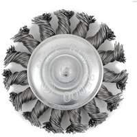 Brosse radiale &agrave; fils nou&eacute;s torsad&eacute;s mont&eacute; sur mandrin EKR275-20, 3", Fils ,02", Tige 1/4" Haskins Industrial Inc.