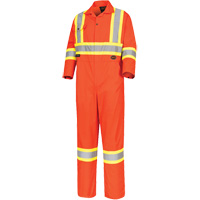 5514 High-Visibility Safety Coveralls, 36, High Visibility Orange Haskins Industrial Inc.