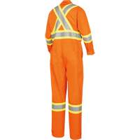5555 High Visibility FR Rated & Arc Rated Safety Coveralls, Size 36, High Visibility Orange, 11 cal/cm² Haskins Industrial Inc.