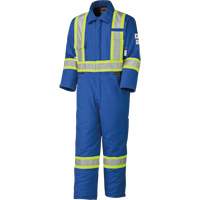 5522A High Visibility FR Rated & Arc Rated Safety Coveralls, Size 2X-Large, Royal Blue, 58 cal/cm² Haskins Industrial Inc.