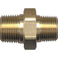 Hex Nipple, Brass, 3/4" x 1/2", NPT x NPT Haskins Industrial Inc.