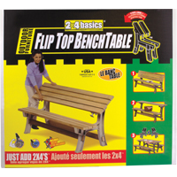 Banc/table de parc &agrave; dessus convertible Basics, Plastique, 96" lo x 26" la x 34" h, Sable Haskins Industrial Inc.