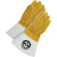 Welder Gloves with 5" Cuff, Split Cowhide, Size One Size Haskins Industrial Inc.