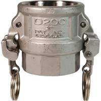 EZ Boss-Lock Cam & Groove Coupler, Stainless Steel, Type D, 1", Female NPT, 250 PSI Haskins Industrial Inc.