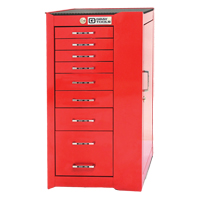 PRO+ Series Roller Cabinet, 8 Drawers, 19" W x 19" D x 36-1/2" H, Red Haskins Industrial Inc.