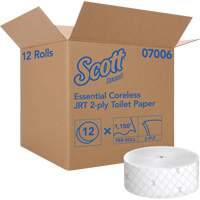 Scott&reg; Essential Toilet Paper, Jumbo/Coreless Roll, 2 Ply, 1150' Length, White Haskins Industrial Inc.
