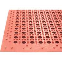 Competitor Series Mats, Slotted, 3' x 5' x 7/8", Orange, Natural Rubber Haskins Industrial Inc.
