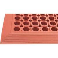 Competitor Series Mats, Slotted, 3' x 5' x 7/8", Orange, Natural Rubber Haskins Industrial Inc.
