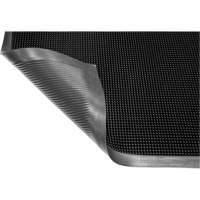 Gritstop Fingermat Matting, Rubber, Scraper Type, Textured Pattern, 2-2/3" x 3-3/4", Black Haskins Industrial Inc.