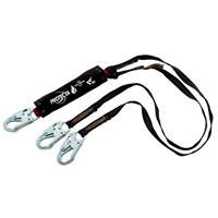 PRO Shock-Absorbing Lanyard, 6', Snap Hook Center, Snap Hook Leg Ends, Kevlar&reg; Haskins Industrial Inc.