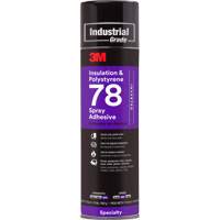 Polystyrene Foam Insulation 78 Spray Adhesive, 24 oz., Aerosol Can, Clear Haskins Industrial Inc.