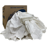 Wiper Rags Box, White, 10 lbs. Haskins Industrial Inc.