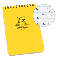 Carnet de notes de poche &agrave; spirale, Couverture souple, Jaune, 100 Pages, 4" , 6"  Haskins Industrial Inc.