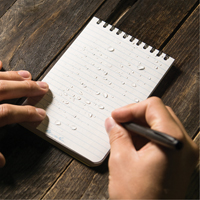 Carnet de notes de poche &agrave; spirale, Couverture souple, Jaune, 100 Pages, 4" , 6"  Haskins Industrial Inc.