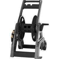 Foldable Hose Reel Cart, 175', Aluminum/Poly-Plastic Haskins Industrial Inc.