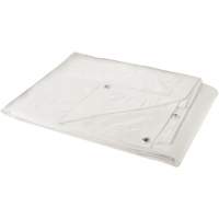 Tarp, Heavy-Duty, White, 8' x 6' x 6 mils Haskins Industrial Inc.