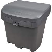 Salt & Sand Storage Bins, With Hasp, 21" x 27" x 26", 4.24 cu. ft., Grey Haskins Industrial Inc.