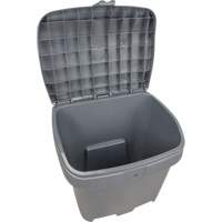 Salt & Sand Storage Bins, With Hasp, 21" x 27" x 26", 4.24 cu. ft., Grey Haskins Industrial Inc.