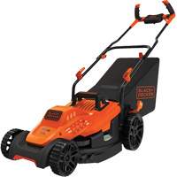 Lawn Mower with Comfort Grip Handle, Push Walk-Behind, Electric, 15" Cutting Width Haskins Industrial Inc.
