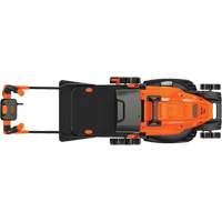 Lawn Mower with Comfort Grip Handle, Push Walk-Behind, Electric, 17" Cutting Width Haskins Industrial Inc.