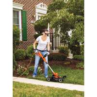 3-in-1 Compact Mower, Push Walk-Behind, Electric, 12" Cutting Width Haskins Industrial Inc.