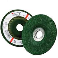 Green Corps Depressed Centre Wheel, 4-1/2" x 1/4", 7/8" Arbor, Aluminum Oxide, Type 27 Haskins Industrial Inc.