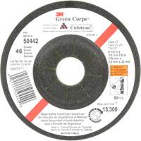 Green Corps Flexible Grinding Wheel, 4-1/2" x 1/8", 7/8" Arbor, Ceramic, Type 27 Haskins Industrial Inc.