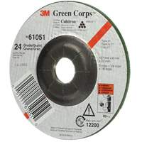 Green Corps Flexible Grinding Wheel, 5" x 1/4", 7/8" Arbor, Ceramic, Type 1 Haskins Industrial Inc.