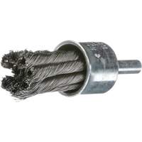 Knot Wire End Brush, 1" Dia., 0.02" Wire Dia., 1/4" Shank Haskins Industrial Inc.