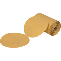 Stikit 216U Gold Paper Disc Roll, 6" Dia., P360 Grit, Aluminum Oxide Haskins Industrial Inc.