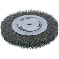 Brosses &eacute;conomiques &agrave; fils cr&ecirc;p&eacute;s - Face moyenne, 6" dia., Fils 0.008, Arbre 2" Haskins Industrial Inc.