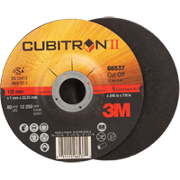Cut-Off Wheels - CubitronII, 5" x 0.045", 7/8" Arbor, Type 27, Ceramic, 12250 RPM Haskins Industrial Inc.