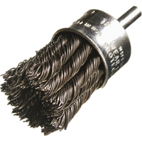 Knotted Wire End Brushes, 1/2" Dia., 0.014" Wire Dia., 1/4" Shank Haskins Industrial Inc.