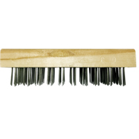 Flat Wire Butcher Block Brushes, Flat Steel Wire, 5 x 10 Wire Rows, 7-5/8" Long Haskins Industrial Inc.