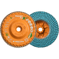 Enduro-Flex Alu Spin-On Flap Disc, 5" x 5/8"-11, Type 27, 40 Grit, Zirconia Alumina Haskins Industrial Inc.