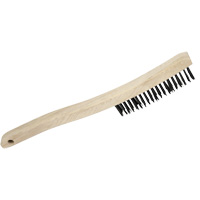 3LH Brosse m&eacute;tallique manuelle, Acier au carbone, 3 x 19 rangs de fils, Longueur 13-3/4" Haskins Industrial Inc.