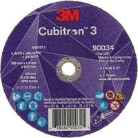 Cubitron 3 Cut-Off Wheel, 4" x 0.045", 3/8" Arbor, Type T1, Ceramic, 21000 RPM Haskins Industrial Inc.