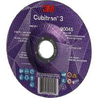 Cubitron™ 3 Cut-Off Wheel, 5" x 0.045", 7/8" Arbor, Type T27, Ceramic, 12250 RPM NY551 | Haskins Industrial Inc.