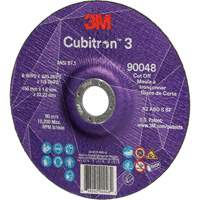 Cubitron 3 Cut-Off Wheel, 6" x 0.045", 7/8" Arbor, Type T27, Ceramic, 10200 RPM Haskins Industrial Inc.