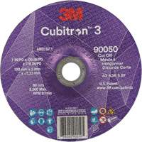 Cubitron 3 Cut-Off Wheel, 7" x 0.09", 7/8" Arbor, Type T27, Ceramic, 8500 RPM Haskins Industrial Inc.