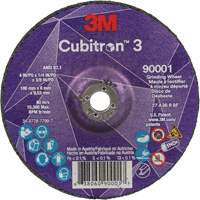 Cubitron 3 Depressed Centre Grinding Wheel, 4" x 1/4", 3/8" Arbor, Ceramic, Type T27 Haskins Industrial Inc.