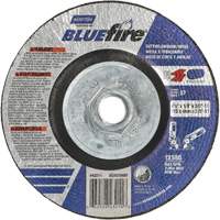 Disque de meulage et tronçonnage BlueFire, 4-1/2" x 1/8", Arbre de 5/8"-11, Type 27, Alumine de zirconium Haskins Industrial Inc.