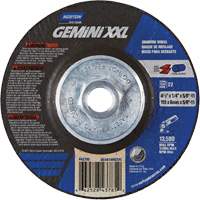Meule XXL Gemini, 4-1/2" x 1/4", Arbre 5/8"-11, Oxyde d'aluminium, Type 27 Haskins Industrial Inc.