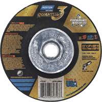 Meule Quantum3 SG, 4-1/2" x 1/4", Arbre 5/8"-11, C&eacute;ramique d'alumine, Type 27 Haskins Industrial Inc.