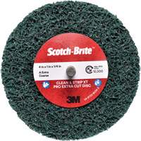 Disque Clean and Strip XT Pro Extra Cut Disc XC-DC Scotch-Brite, 4" dia., Grain Extra grossier, Oxyde d'aluminium Haskins Industrial Inc.