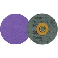 Disque en fibre Roloc Cubitron 3, 3" dia., Grain 80+, C&eacute;ramique Haskins Industrial Inc.