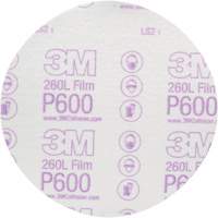 Disque abrasif de finition en pellicule Hookit 00971 260L, dia 6", Grain P600, Oxyde d'aluminium Haskins Industrial Inc.
