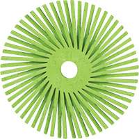 Brosse radiale en soies de pr&eacute;cision type A PN-RB Scotch-Brite , C&eacute;ramique, Grain 50+, 3" dia. Haskins Industrial Inc.